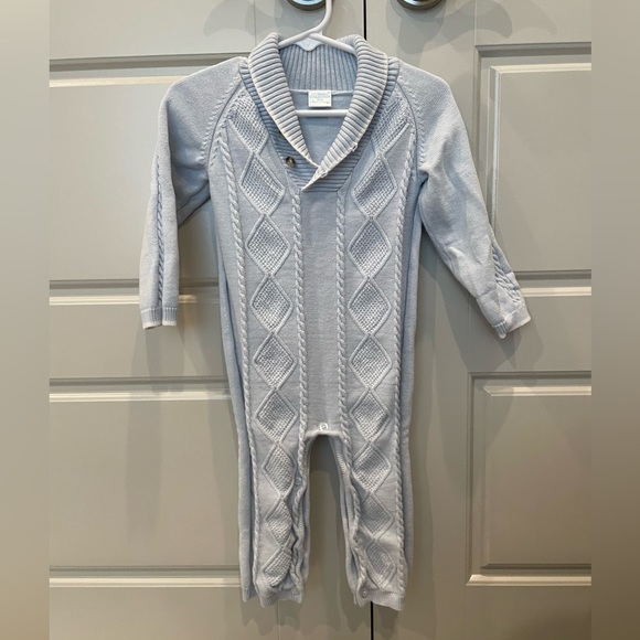 Blue Sweater One Piece - Picture 1 of 5